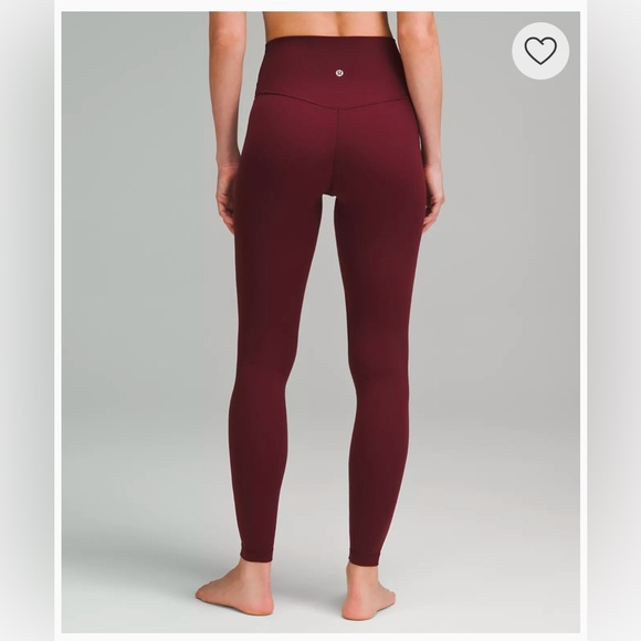 Lululemon Athletica Burgundy Leggings - Picture 2 of 6